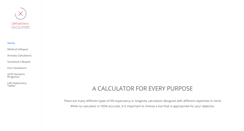Desktop Screenshot of lifeexpectancycalculators.com